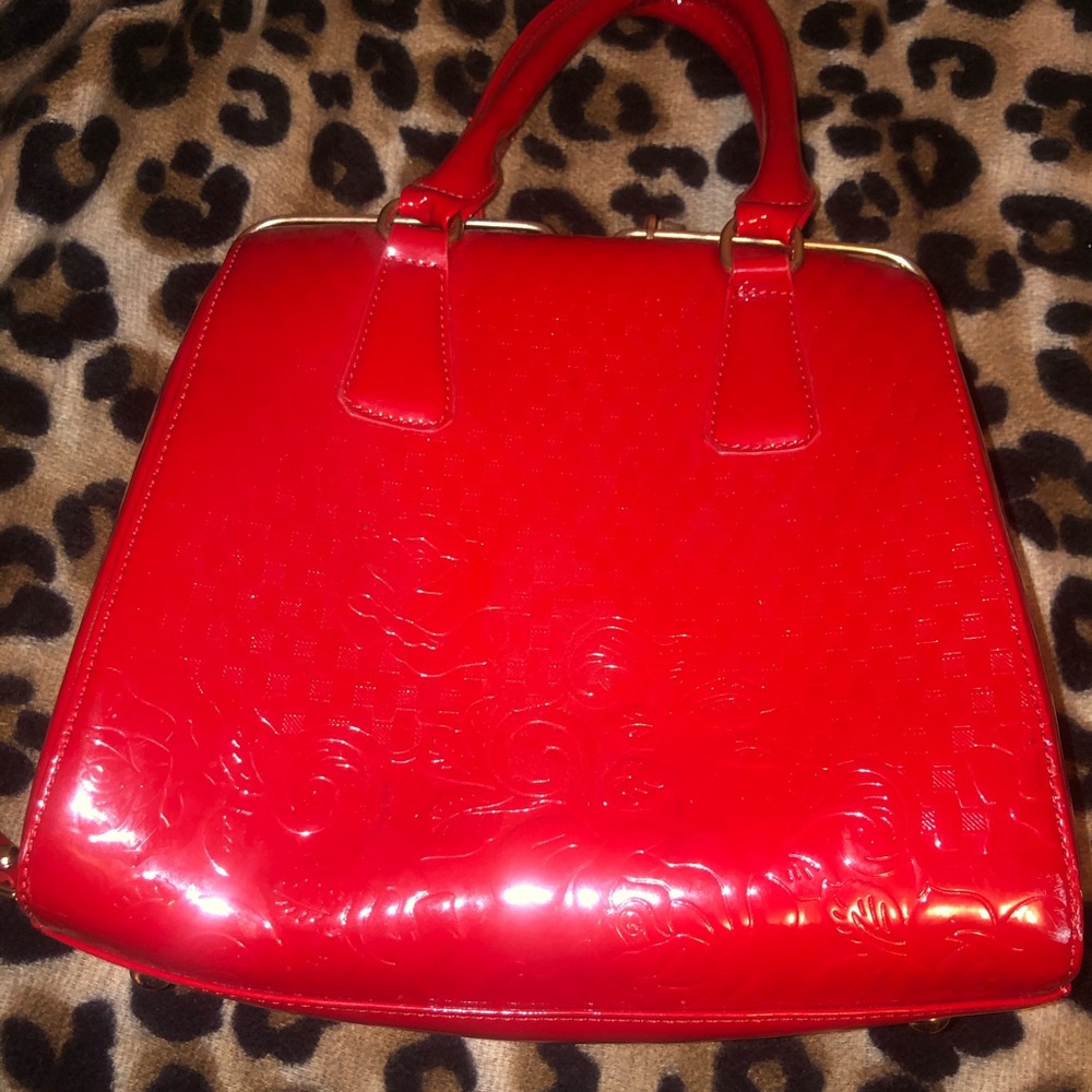 Red handbag